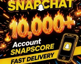 Compte Snapchat 10k+ | Haute Qualité | Livraison rapide