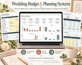 Wedding Budget, Guest List & Checklist