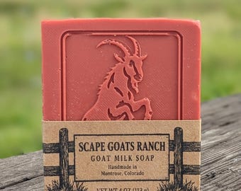 Orchard Bloom Goat Milk Soap, Handmade with Essential Oils, 4 oz Bar