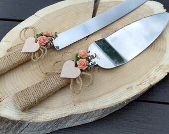 wedding cake servers knives
