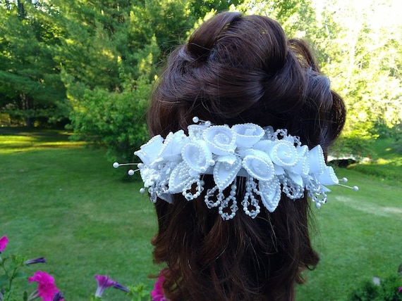 VINTAGE Floral hair comb for wedding or any speci… - image 1