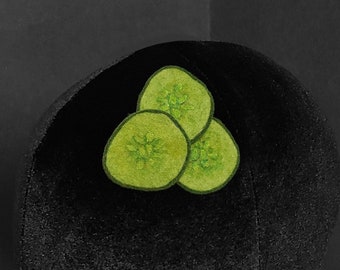 Dill Pickle Slices Hair Clip or Pin ~ Made to Order