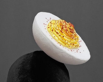 Giant Deviled Egg Fascinator Hat or Desk Decor ~ Made to Order
