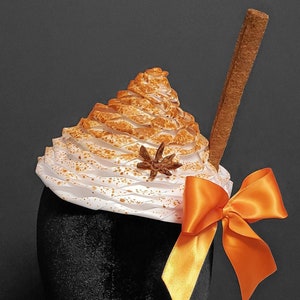 Autumn Pumpkin Spice Latte Fascinator ~ Made to Order