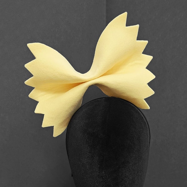Giant Farfalle Bow Tie Pasta Fascinator or Headband ~ Made to Order