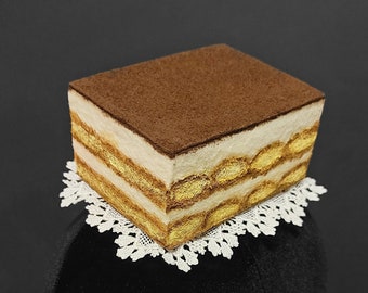Sweet Tiramisu Cake Fascinator Hat ~ Made to Order