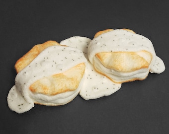 Delicious Biscuits and Gravy Breakfast Fascinator or Desk Decor ~ Made to Order