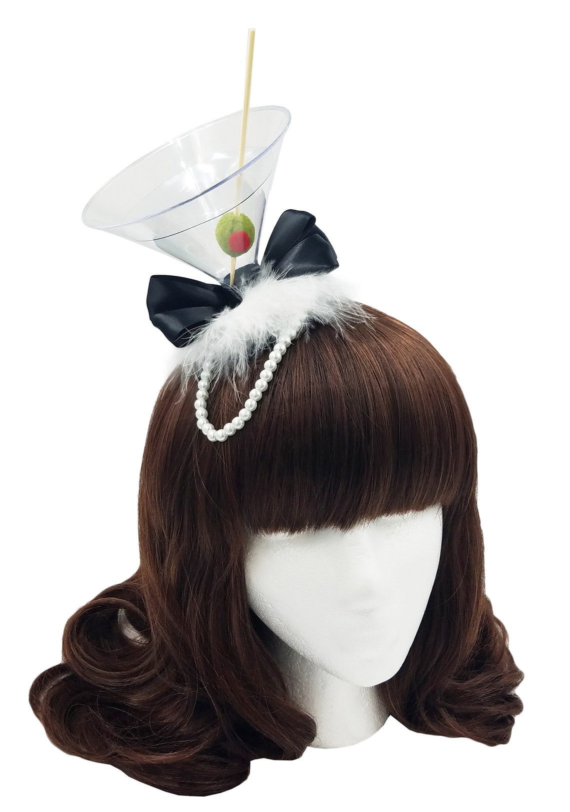 Golden Age of Hollywood Martini Glass Hat Made to Order Etsy