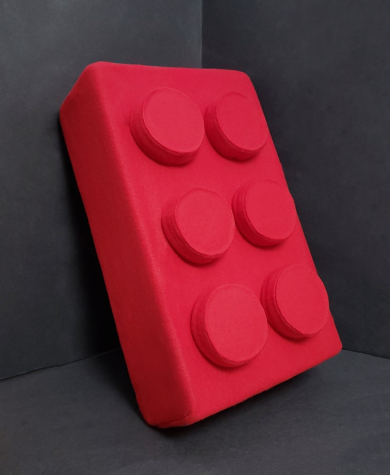 Giant Building Block Pillow Made to Order in 15 Colors Etsy