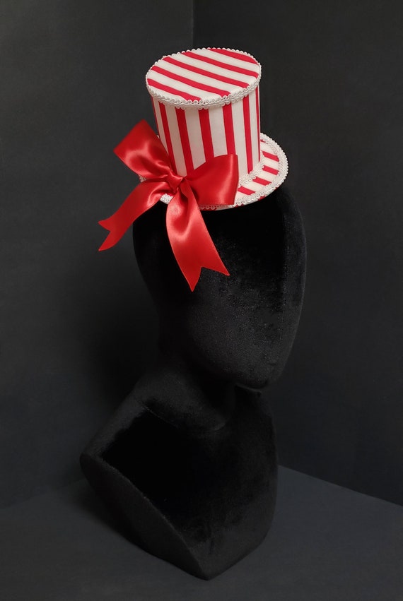 Red & White Striped Top Hat Red & White Striped Top Hat