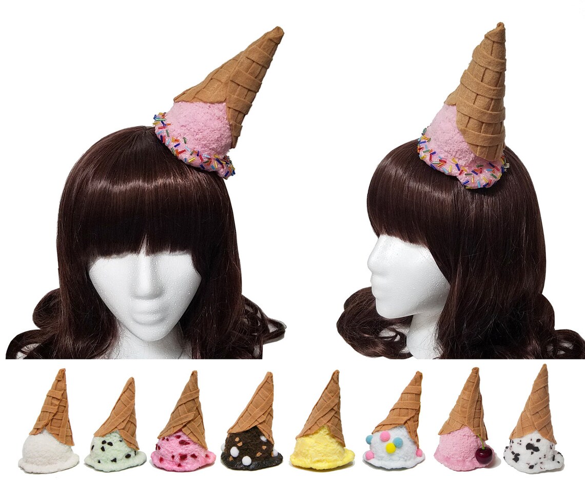 Upside Down Melted Ice Cream Cone Hat 20 Flavors Available Etsy