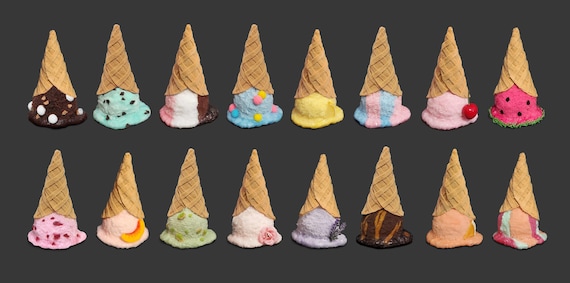 アイスクリーム　イス　置物　ソフトクリーム　個性的　アメリカン　溶けたアイス アイスクリーム イス 置物 ソフトクリーム 個性的 アメリカン