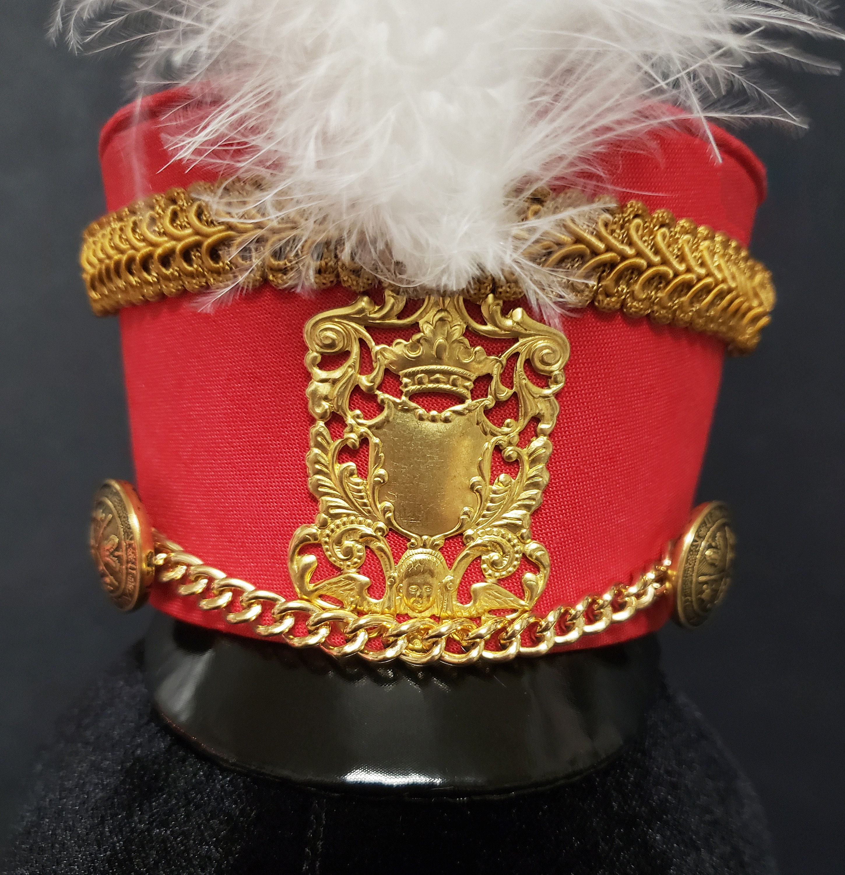 ??❤️Custom made red/gold band hat❤️?? Custom hat band block for a truly customized fit? main image 2