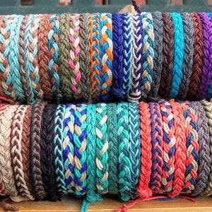 Custom Braided Hemp Anklet: Adjustable Unisex Surfer Style
