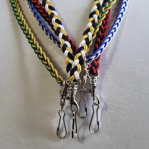 Custom Color Hemp Braided Lanyard: Badge & ID Holder