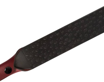 Black Hearts Spanking Paddle - Red Spanking Paddle - Leather Paddle - BDSM Paddle - Spanking Strap - Hearts Paddle - Valentines Paddle