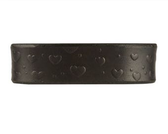 Cock Ring - BDSM Cock Ring - Leather Cock Ring -  Red Leather Cock Ring - Arab Strap - CBT Strap - Hearts