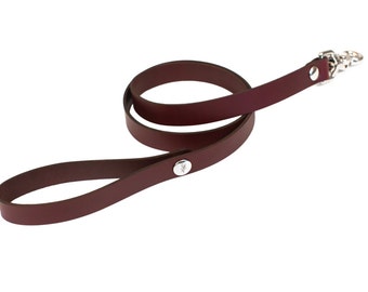 BDSM Leash - Bondage Leash - Slave Leash - Leather Leash - Promenade Leash - RED Leather Leash