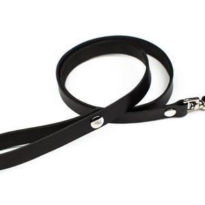 BDSM Leash Bondage Leash Slave Leash Leather Leash Black Leash image 7