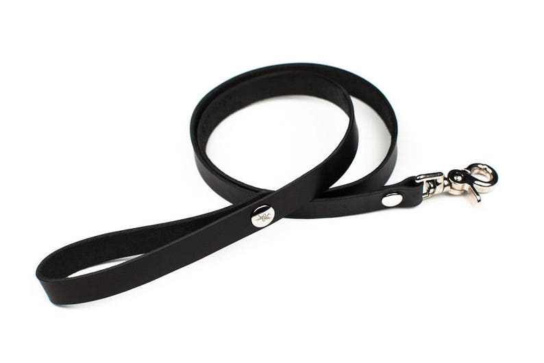 BDSM Leash Bondage Leash Slave Leash Leather Leash Black Leash image 7