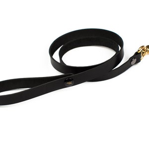 BDSM Leash Bondage Leash Slave Leash Leather Leash Black Leash image 2