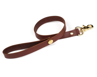 Slave Leash - Leather Leash - BDSM Leash - Bondage Leash - Brown Leather Leash