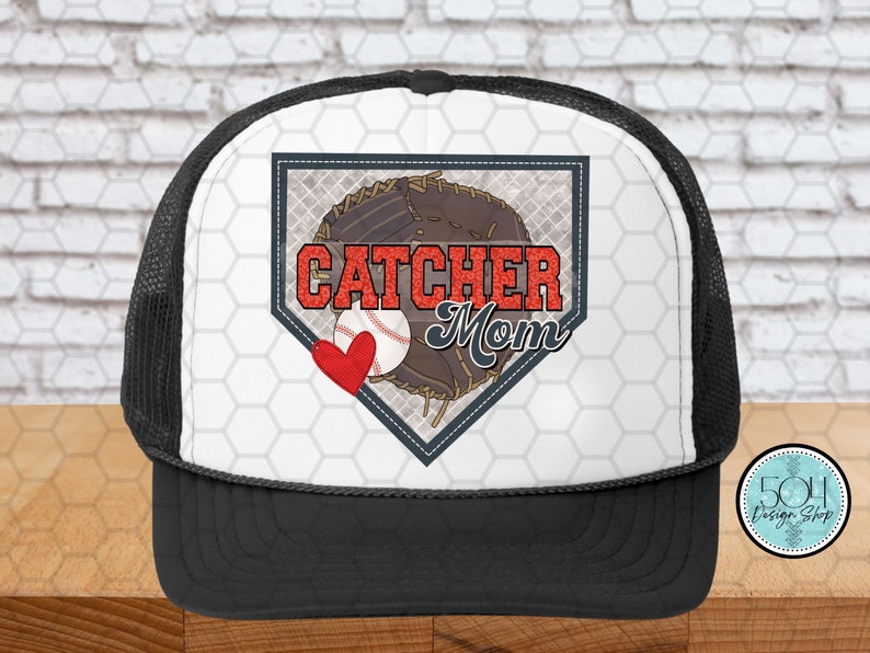 Baseball Catcher Mom PNG, Baseball Sublimation Shirt Design, Baseball