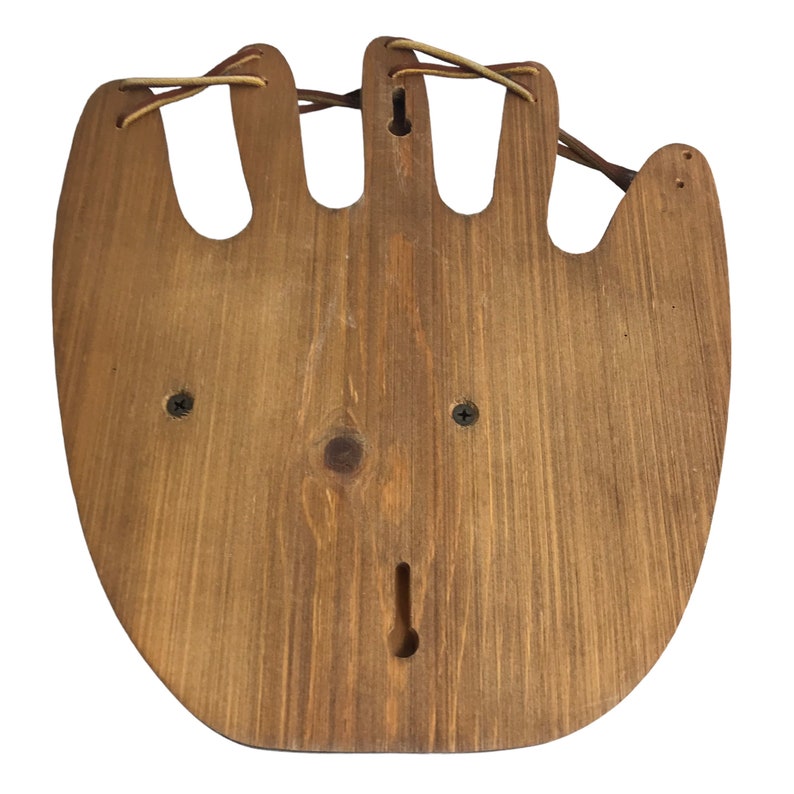 Wood Baseball Glove Wall Shelf Rack Organizer Sports Softball Etsy