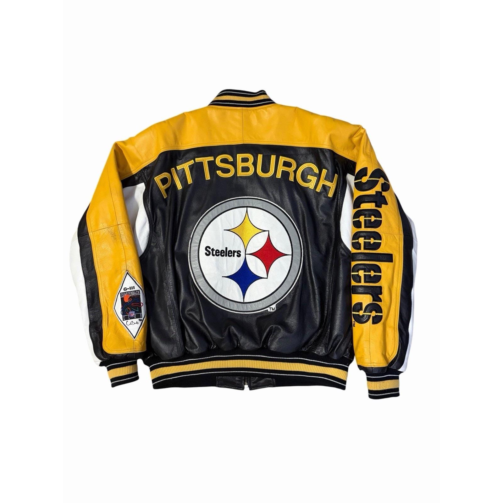 Carl Banks Leather Jacket - Etsy