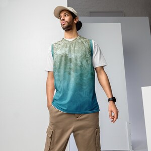Recycled unisex basketball jersey