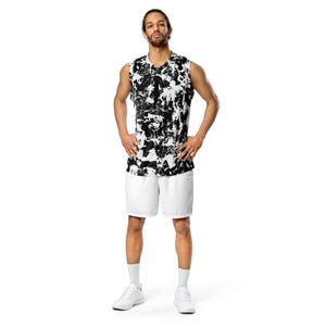 Recycled unisex basketball jersey