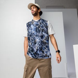 Recycled unisex basketball jersey