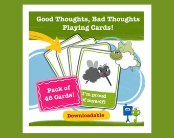Data & Dash Thought Swapping Card Game, Emotional Intelligence, CBT Game, Children's Game, Learn about Thoughts, Game for Therapists