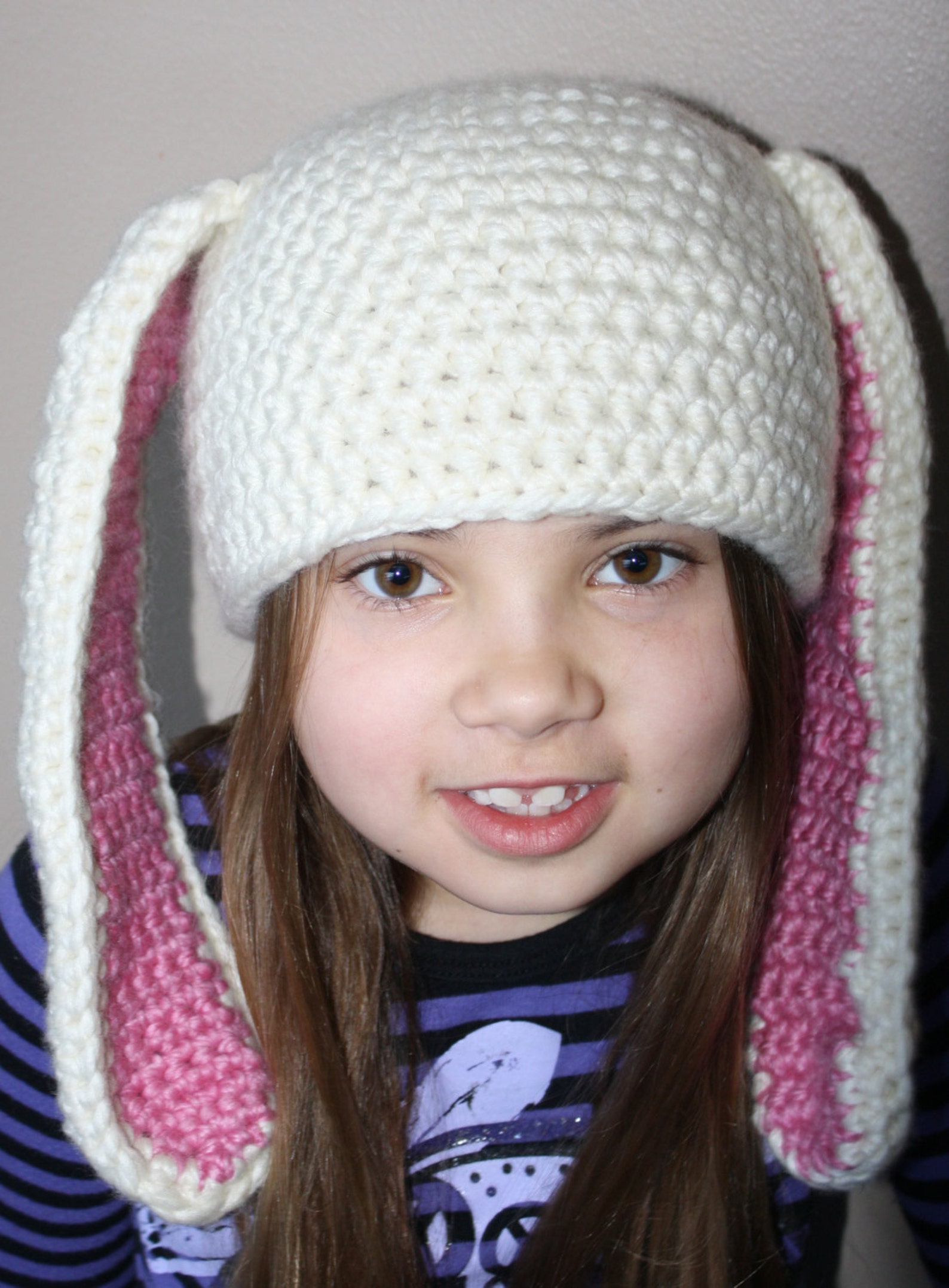 Floppy Eared Bunny Hat Easy Crochet PDF Pattern Toddler Etsy