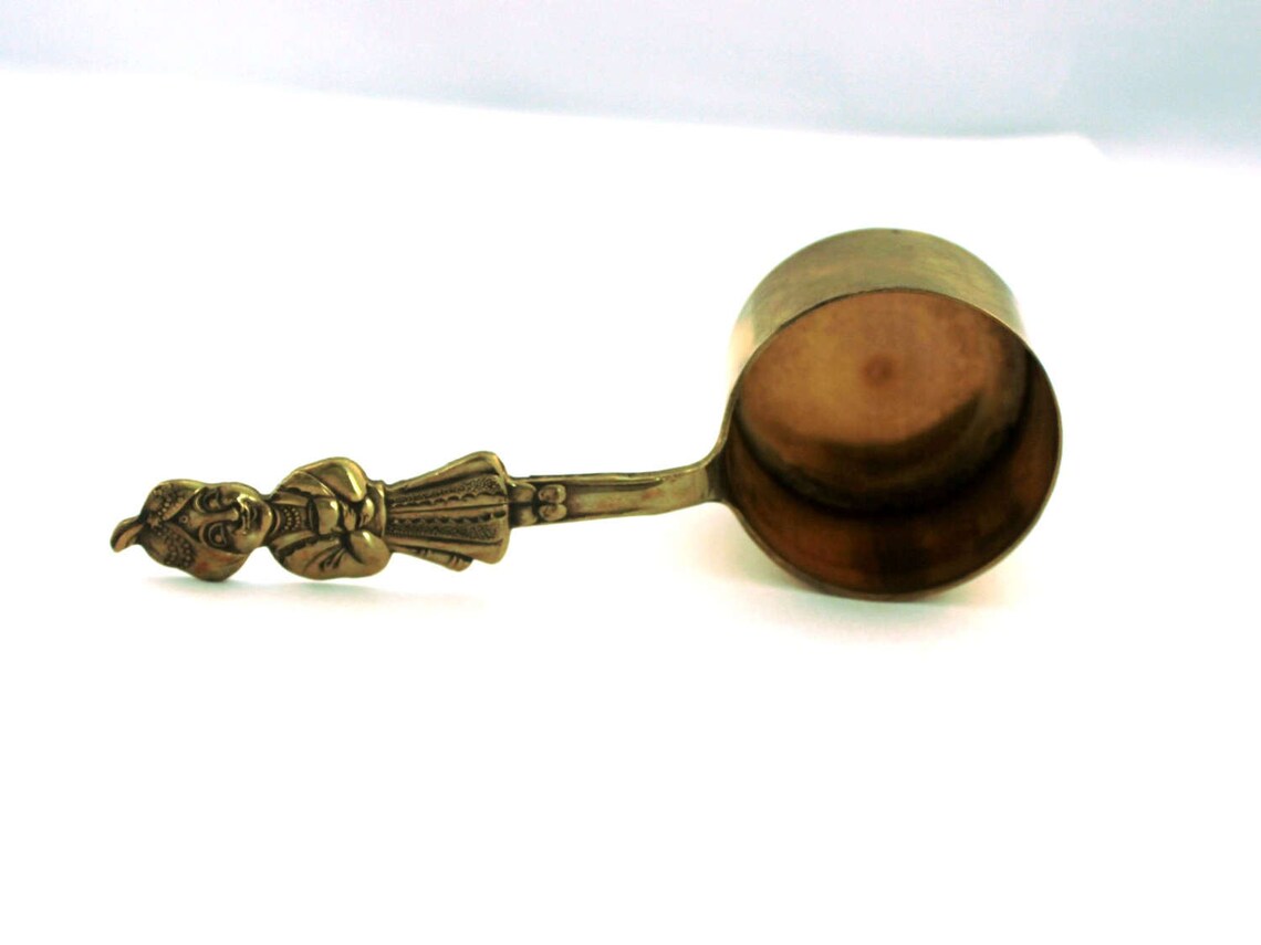 Nabob Coffee Spoon Brass Genie Coffee Scoop Vintage Etsy