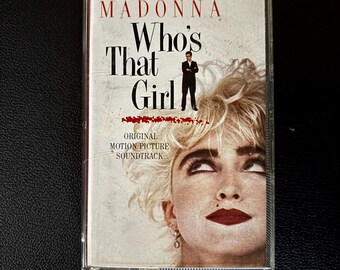 Vintage 1987 Madonna Who's That Girl Movie Soundtrack Cassette Tape