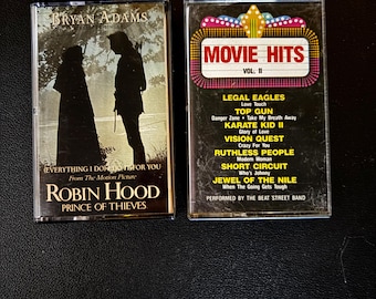 Vintage 80s 90s Movie Hits Cassette Tape Bundle