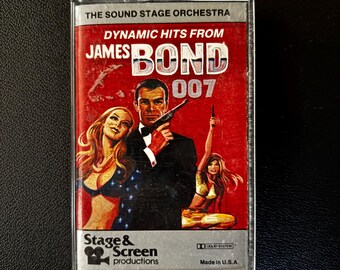 Vintage 1983 James Bond 007 Themes Cassette Tape