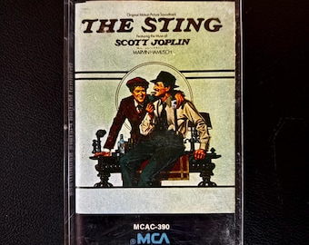 Vintage 1974 The Sting Movie Soundtrack Cassette Tape | Original Pressing MCAC-390