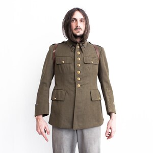 ジャケット・アウター 50's French Army Wool Field Coat Vintage 50s French M47 Army Military Field Jacket Men's 4C