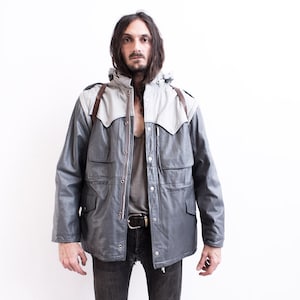 SELTENE Japa Moto Lederjacke Two Tone Cruiser___1980s