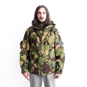 Camouflage Army Jacket 80s . Outdoors Hunting Jacket Parka . Camouflage Blouson Denison True Vintage