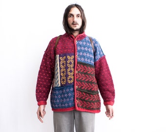 Men's boiled wool shop sweater jacket