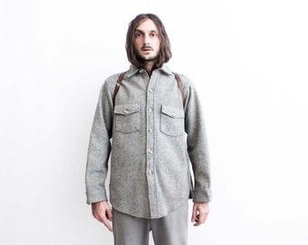 50s FILSON GARMENT Hunting Whipcord Jacket . Wool Cruiser