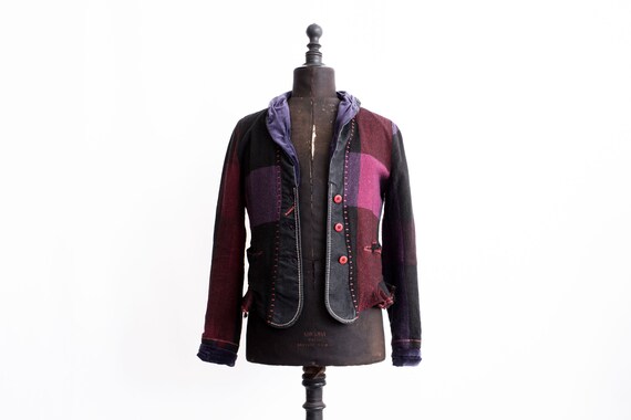 Marithé Francois De Girbaud Patchwork Blazer Jack… - image 5