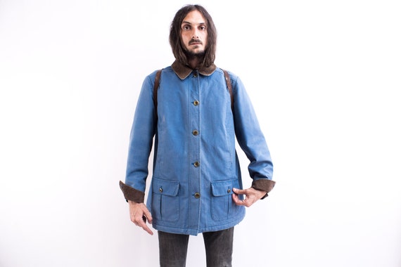 LL BEAN Hunting Chore Jacket 70s . Blue Duck Cotton American - Etsy
