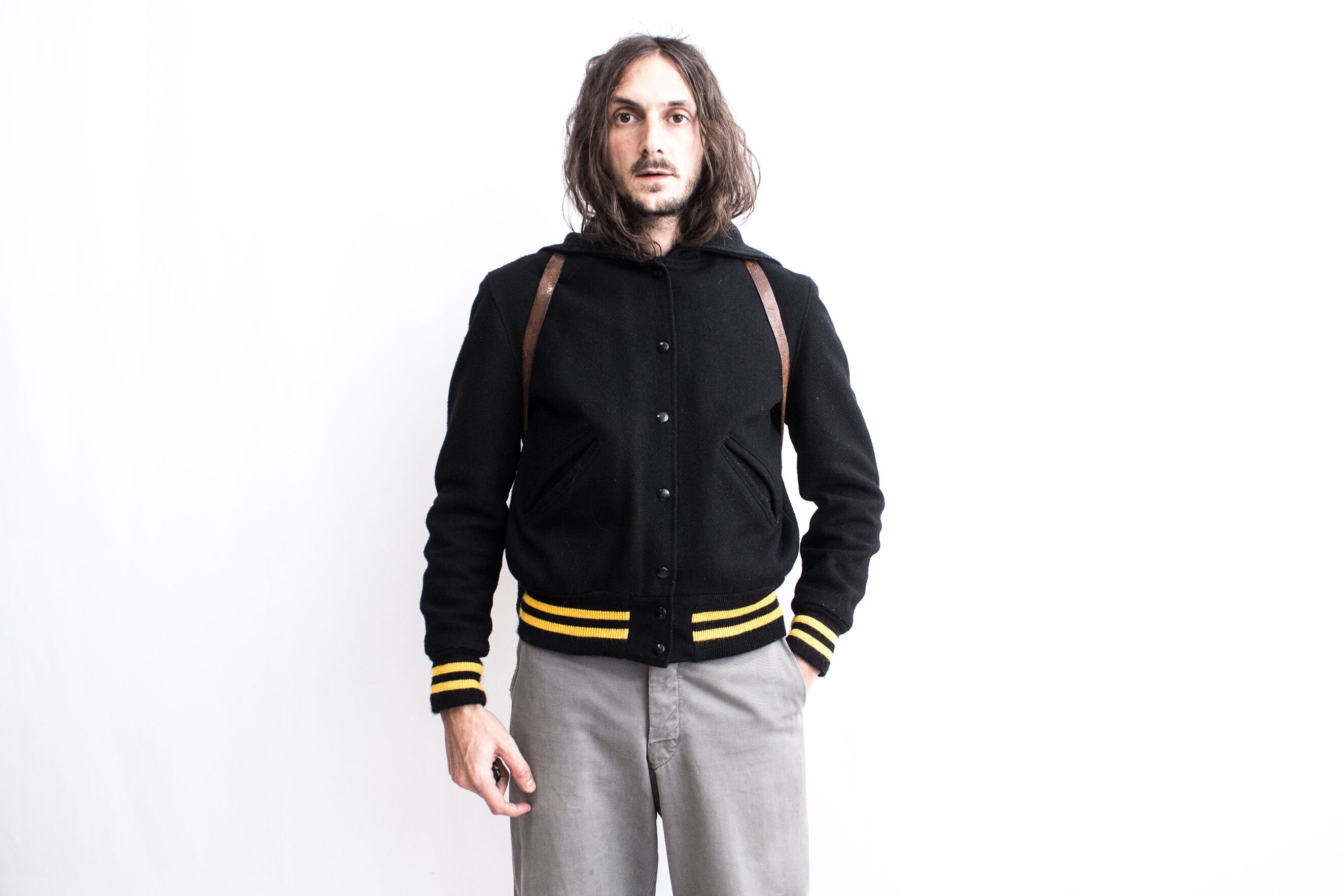 80s Rawlings wool varsity stadium jacket
