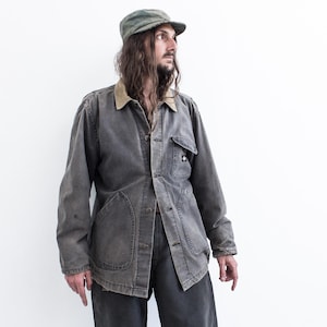 DICKIES Workwear Jacket 70s . Canvas Chore Jacket Duck Cotton workwear .  Canvas Retro Workers Jacket Coat Utility Clothing