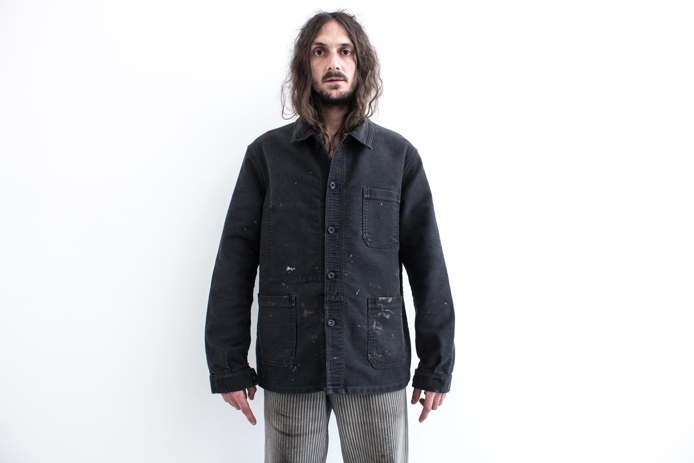 Black Moleskin Jacket - Etsy Canada
