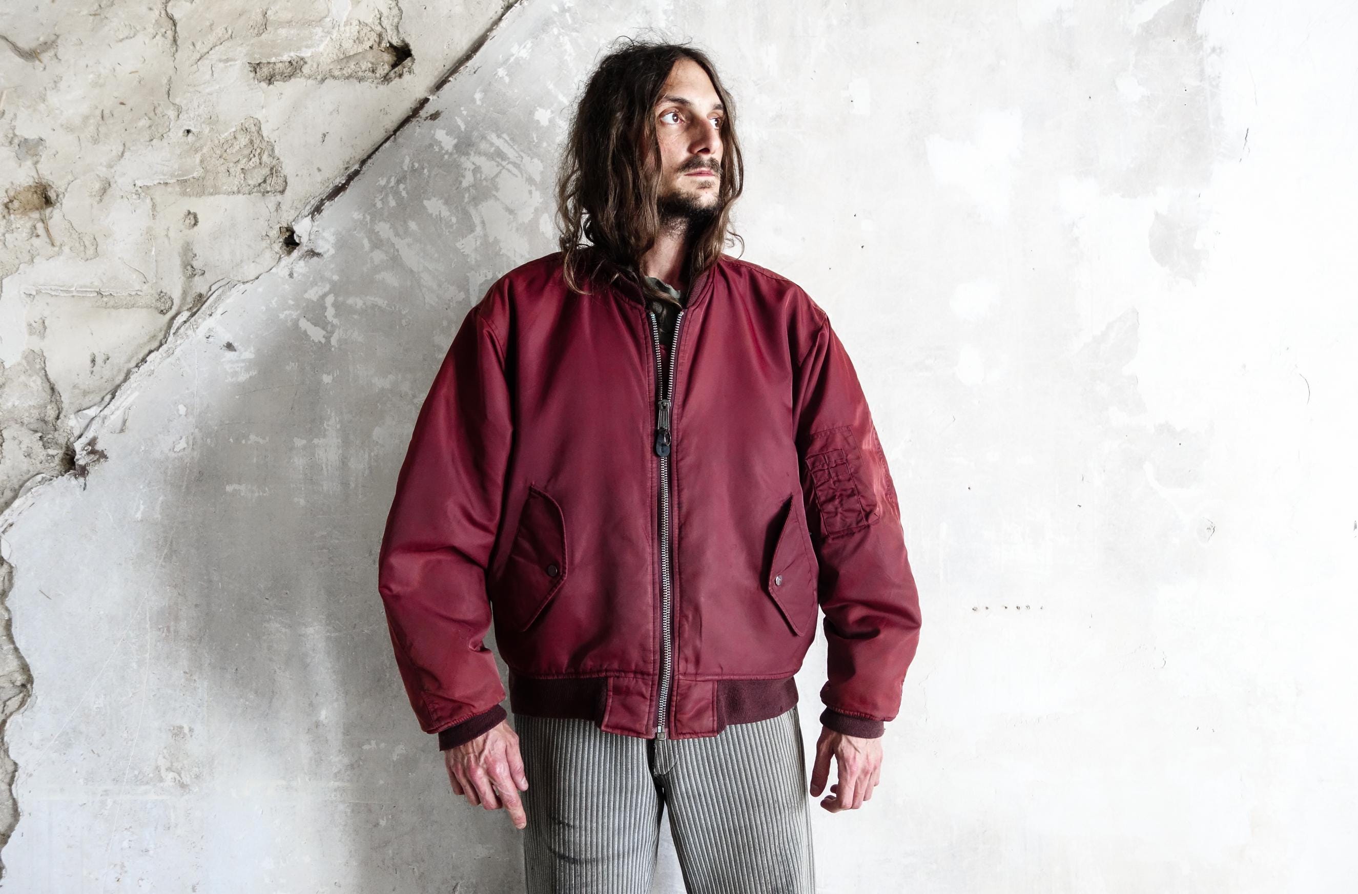ジャケット・アウター 80's ISSEY SKYLINE archive MA-1 jacket Independent Shop | 1982 ISSEY SKYLINE by ISSEY MIYAKE Design